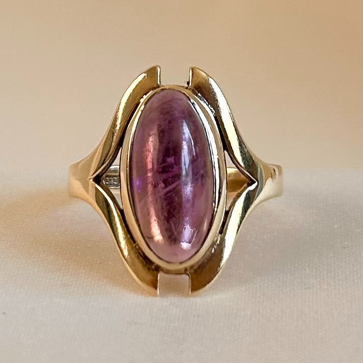 Amethyst Gold Ring