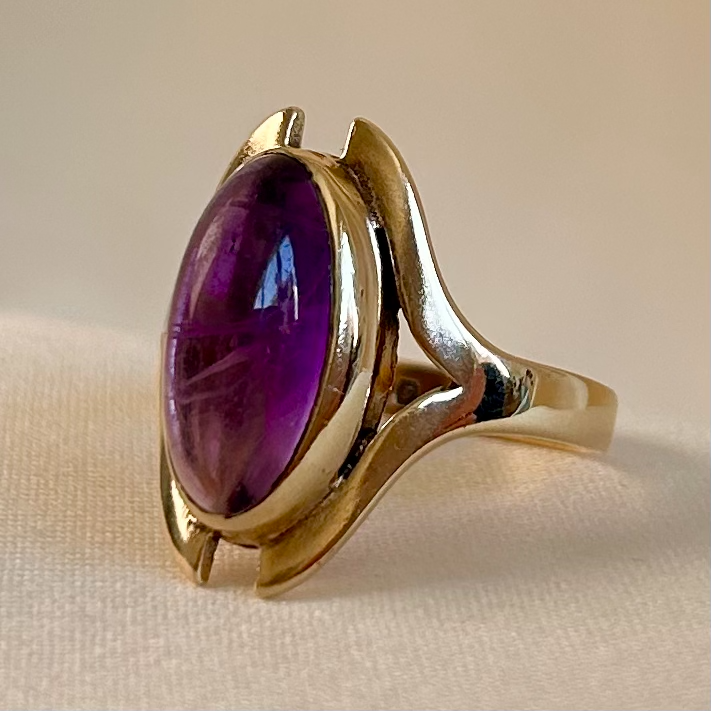 Amethyst Gold Ring