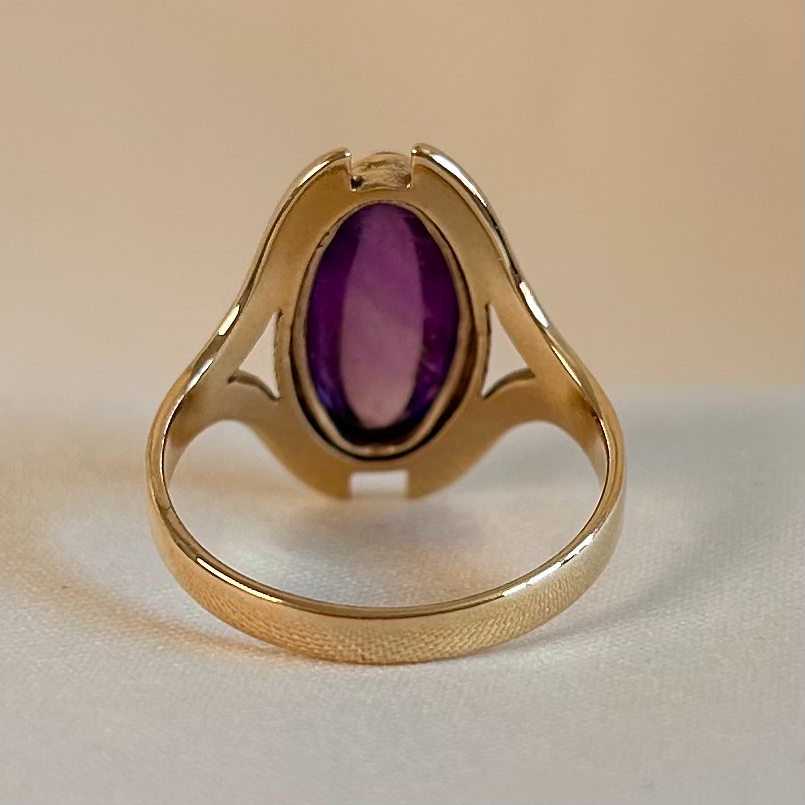 Amethyst Gold Ring