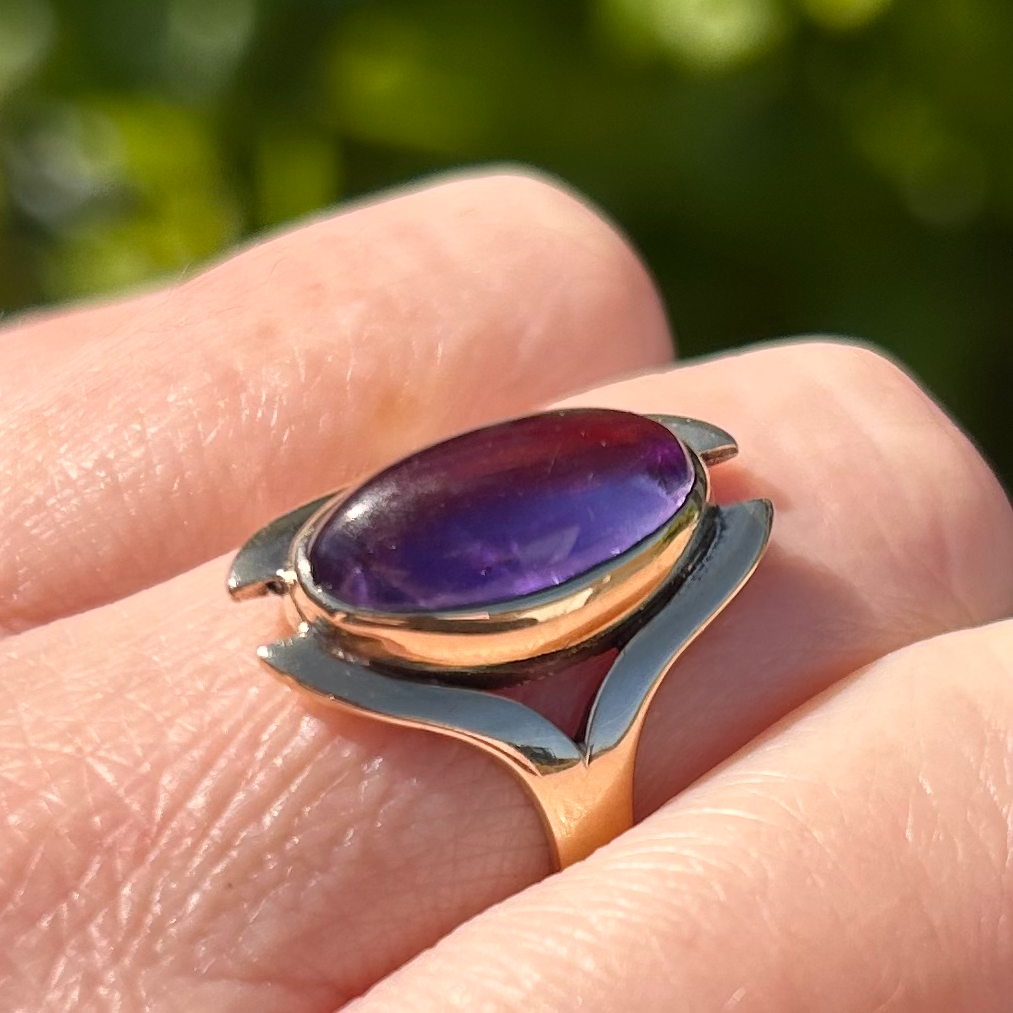Amethyst Gold Ring