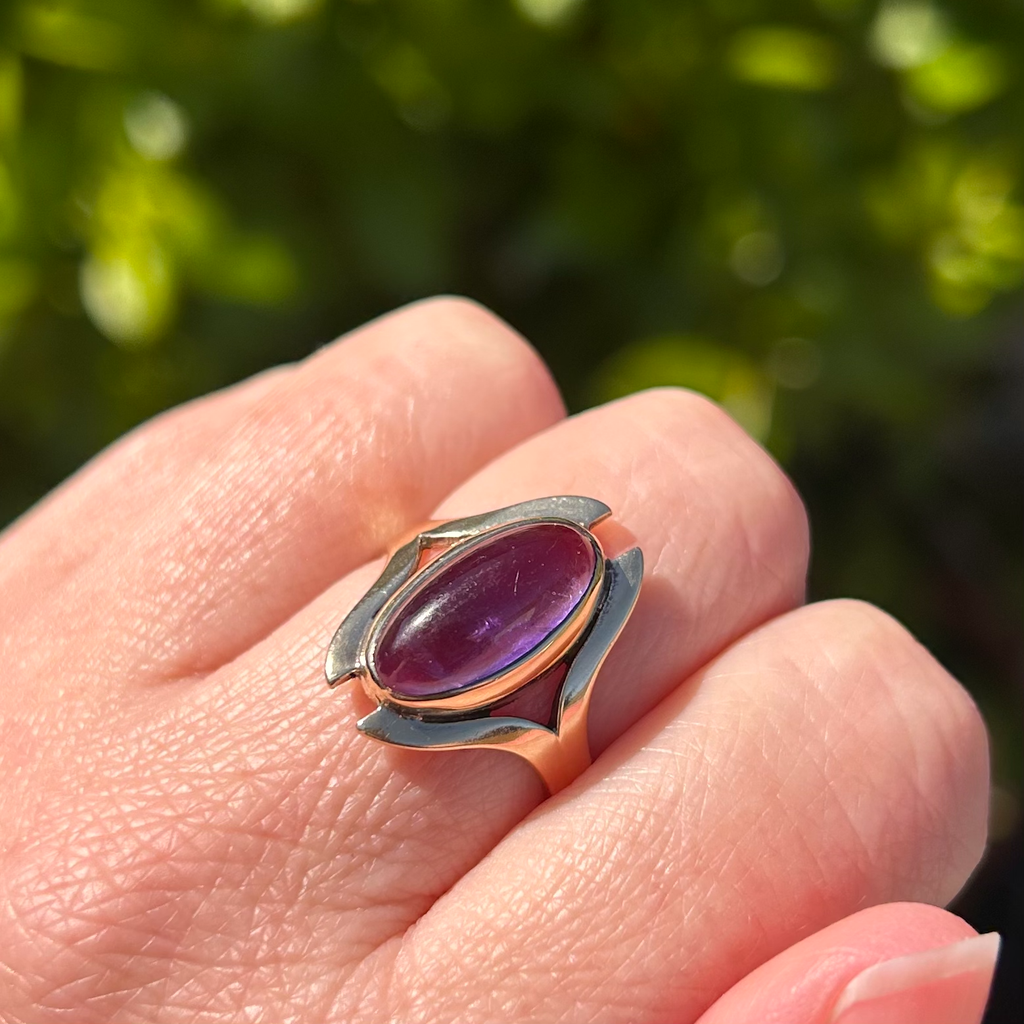 Amethyst Gold Ring